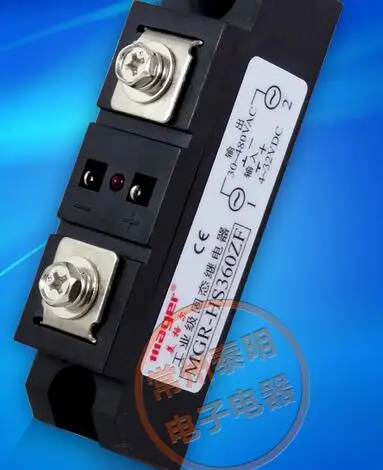 

Single Phase Industrial Solid State Relay Module DC Control AC 60A DC-AC MGR-HS360Z mager