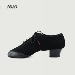 Chaussures de danse latine pour hommes, style JAZZ moderne, respirante à l'intérieur, non fatigante, pour salle de bal, performance à coût élevé, BD 457