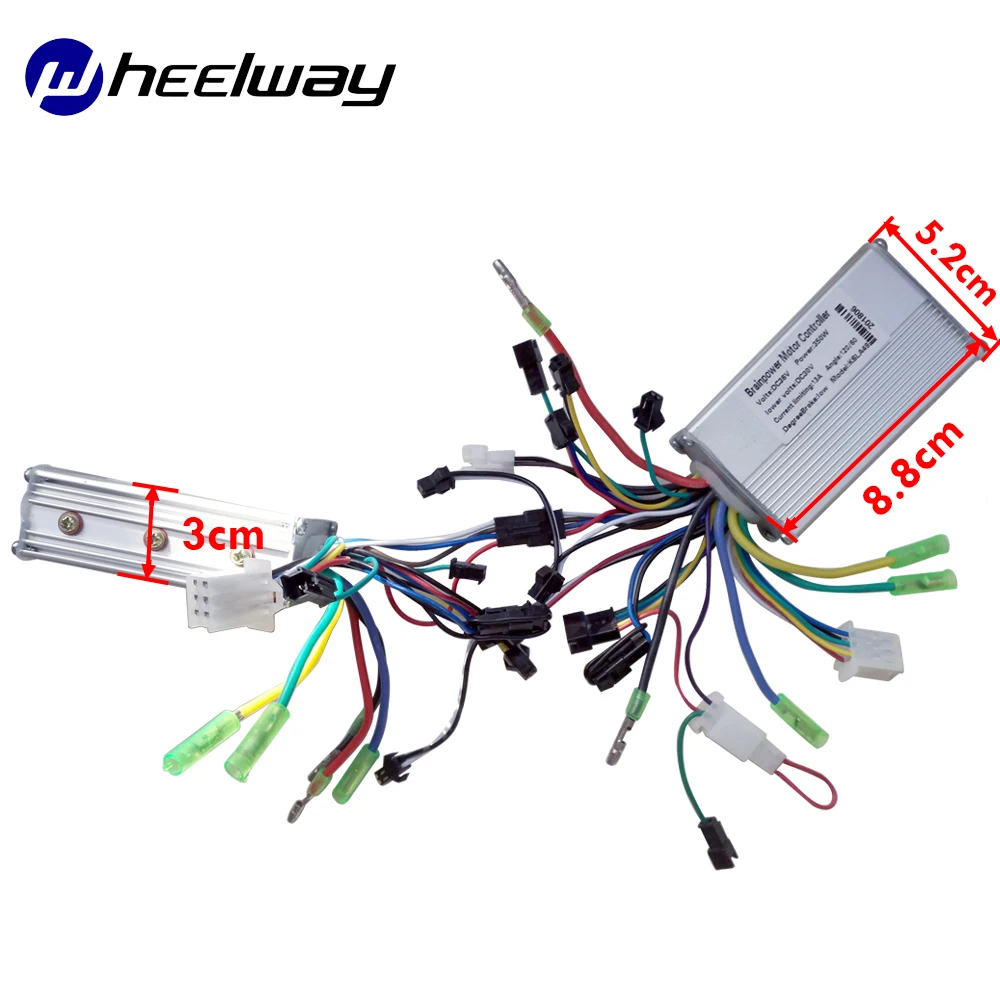 Wheel ELWAY36V48V 500W 800W1000W Parallel Controller E Bicycle Conversion Kit for Dual Drive Motor BLDC 2 Controller with LCD