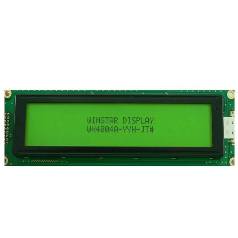 

WH4004A WINSTAR 40x4 Character LCD display module 6800 4/8-bit parallel and power supply option green backlight new and original