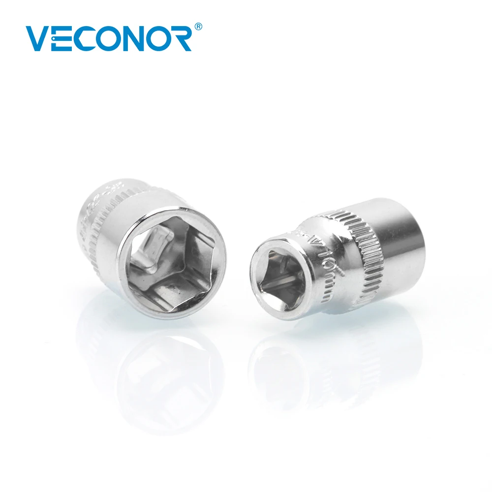 1/4" Drive Metric 6 Point Socket Hand Tool Accessories 7~14mm
