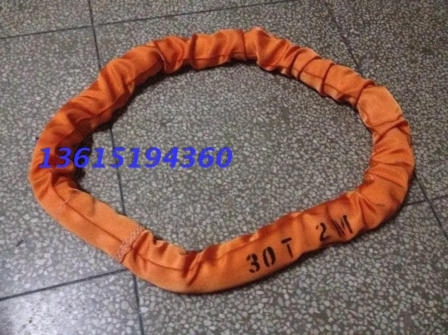 40T2.5M5M flexible lifting belt ring lifting sling industry round sling 2.5 tons 40 m 5 m