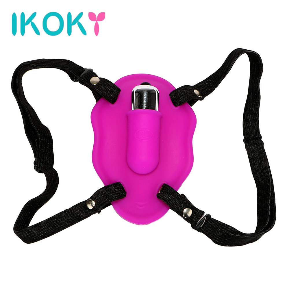 IKOKY Wearable Butterfly Vibrator Sex Toys for Women Clitoris Stimulate Female Orgasm Medical Silicone Adult Products