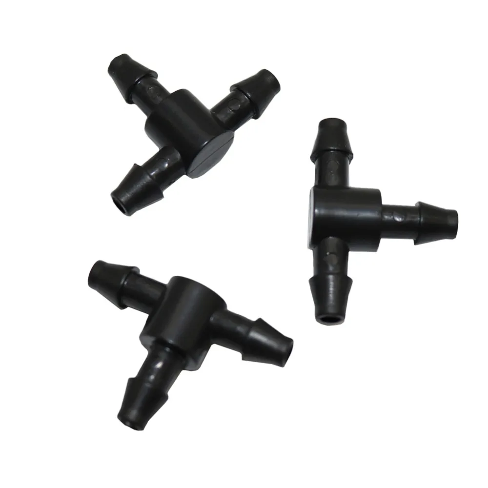 Barbed 3-way connector Agriculture Water Hose connectors Garden watering system Pipe connector Irrigation Hose fitting 20 Pcs