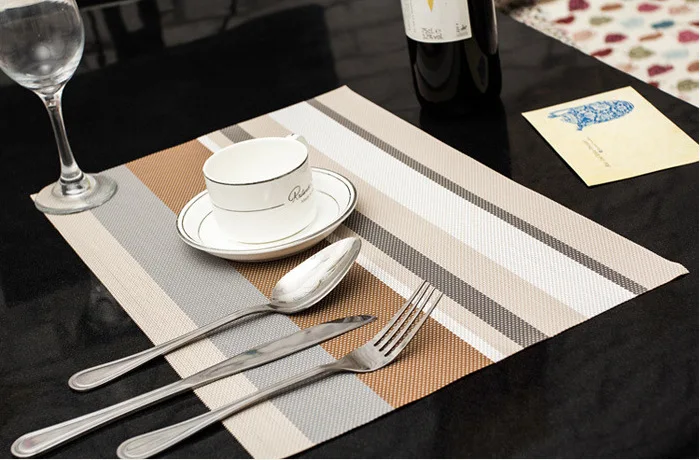 4pcs/Lot Christmas Placemats PVC Placemat Bar Mat Acessorios De Cozinha 30*45cm Plate Mat Table Mat Set LB 256