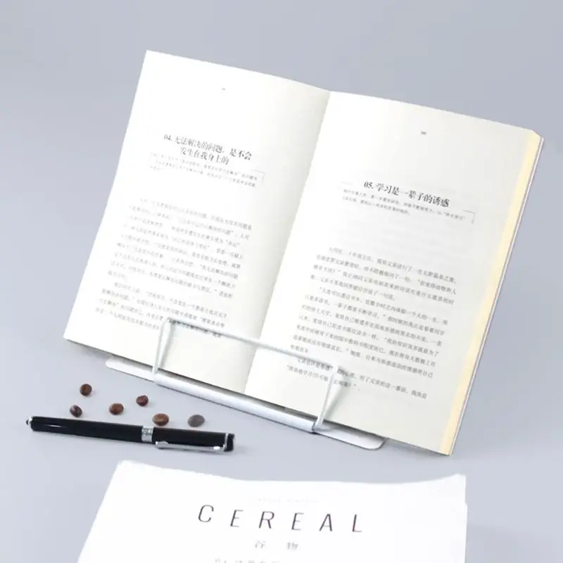 Portable Metal Adjustable Reading Book Holder Support Document Shelf Bookstand #524