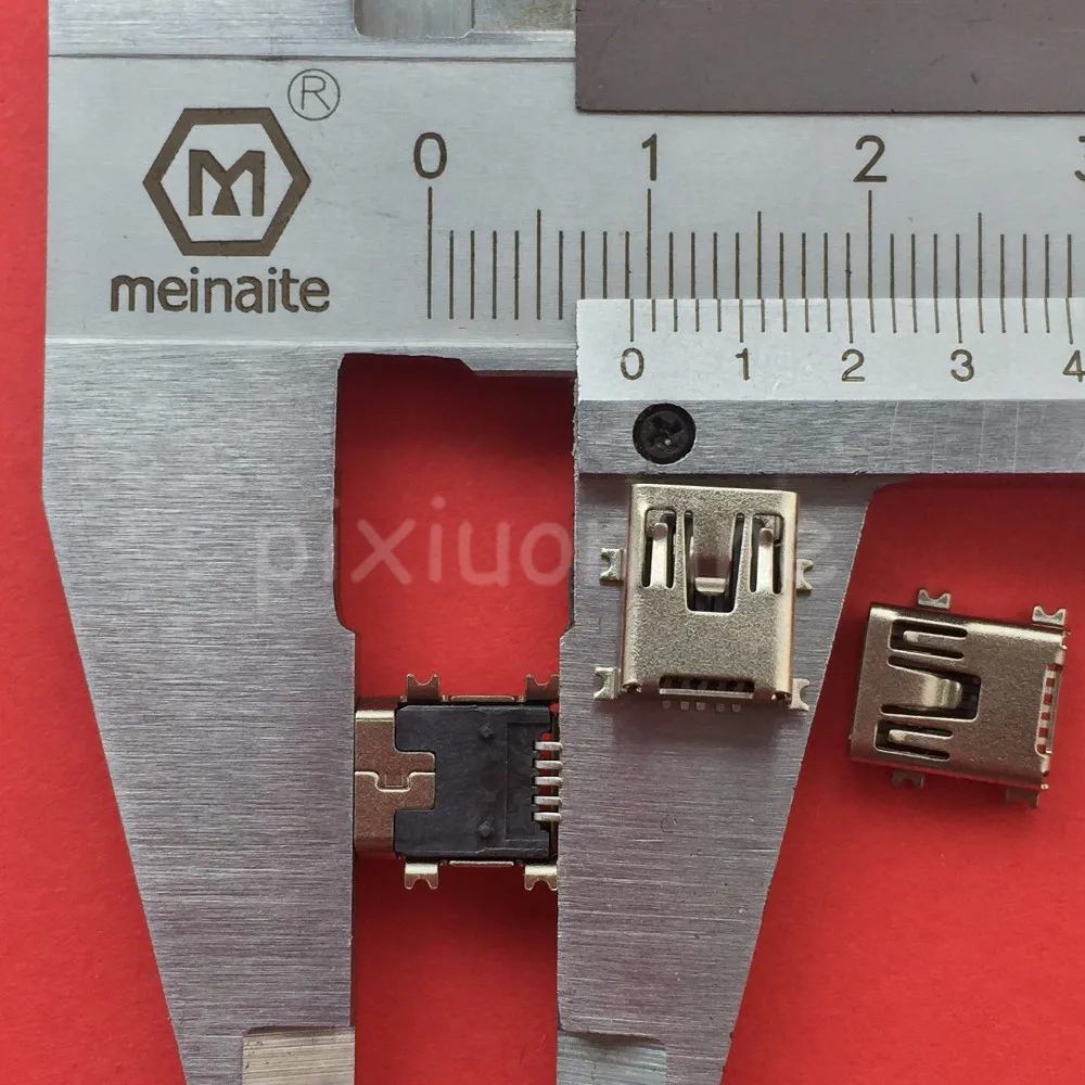 10pcs G34 Mini USB 5pin Female Socket Connector 4foot for Tail Charging Mobile Phone