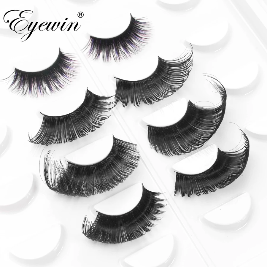 Eyewin False Eyelashes For Drag Queen Exaggerating Dramatic Lash Maquiagem Makeup Full Strip Eyelash Crossing 3D Mink Eyelashes