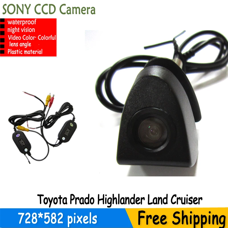 FUWAYDA wireless HD ccd  Car Front View Logo  Camera For Toyota Prado Highlander Land Cruis 4 runner camry ... Waterproof IP68