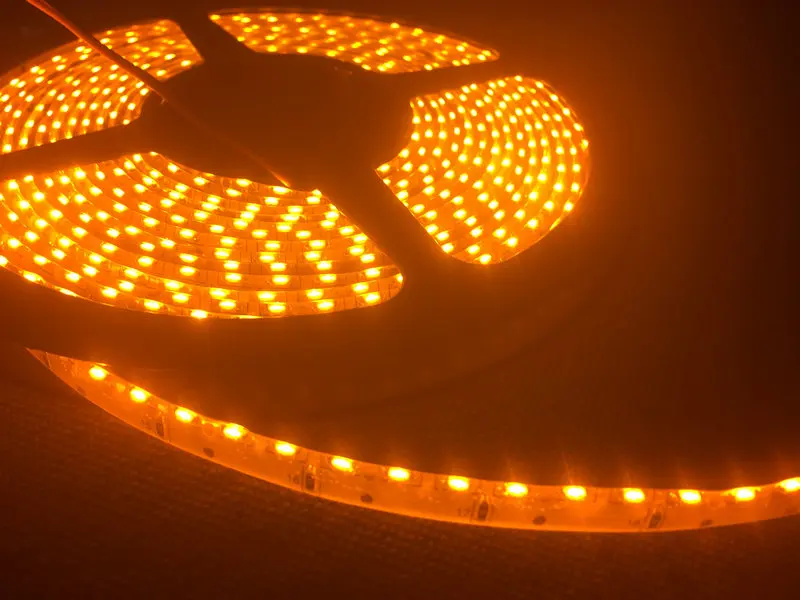 

335SMD LED Strip Side emitting 5M 600led 120Leds/M SMD Light Side view Waterproof IP65 12V for stair/cabinet/Home decor-YELLOW