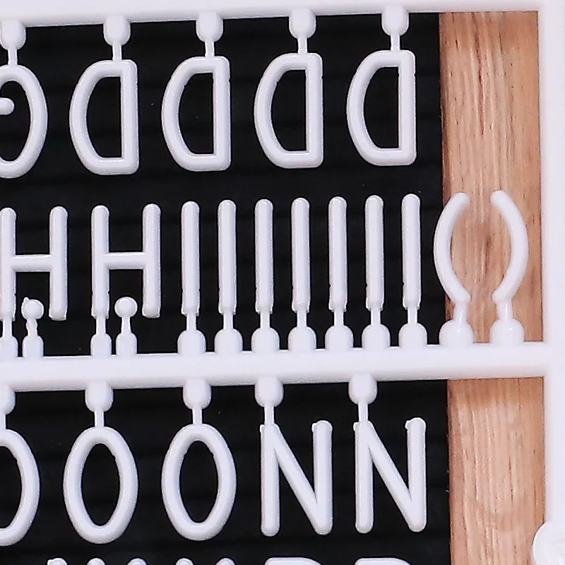 Children DIY Wooden Felt Letter Board Message Board Baby Room Wall Ornament Size 25*25CM