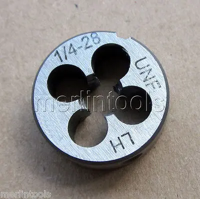 

1/4" - 28 Left hand Round Die 1/4 - 28 TPI