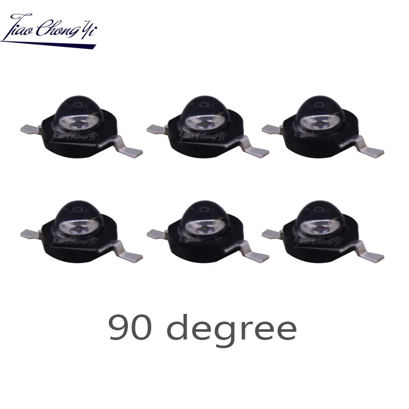 3Watt 3W High Power led 850nm 940nm 730nm 60 90 120 degree Infrared LED IR for Night Vision CCTV DIY