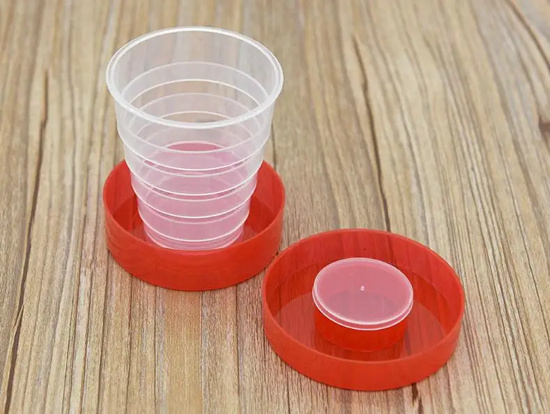 

500pcs Portable Foldable Cups For Travel Solid Color Water Traveling Cups Folding Gargle Cup Candy Color Outdoor SN2460