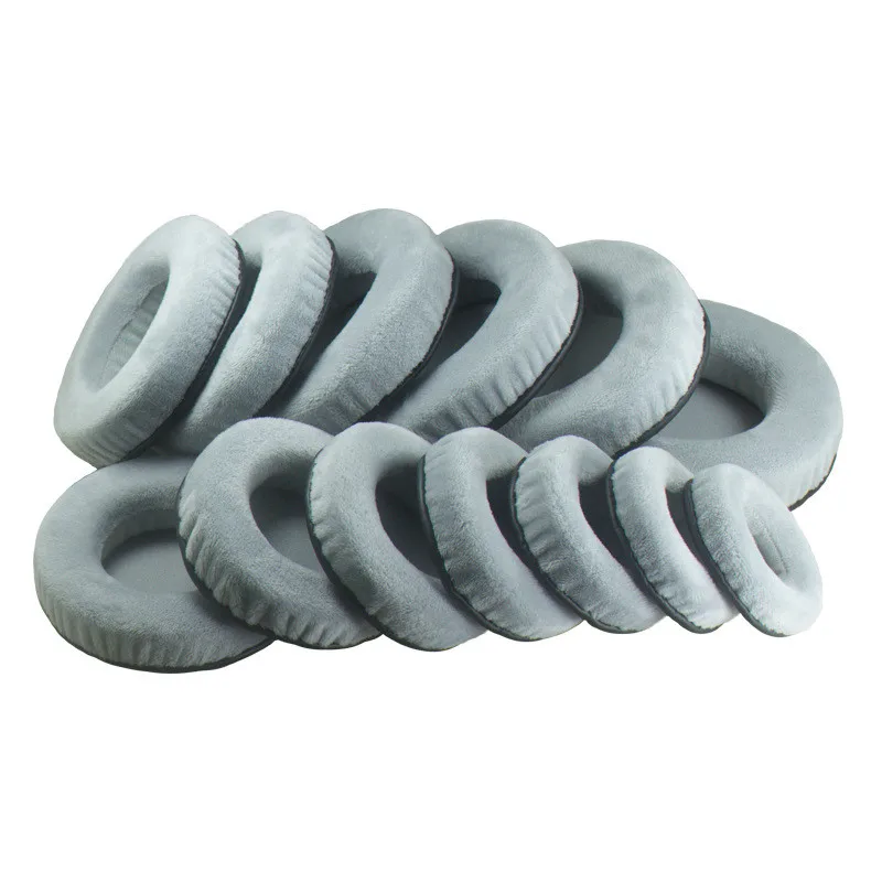 

General Grey Velvet Foam Ear Pads Cushions 60 65 70 75 80 85 90 95 100 105 110 115 120MM for SONY for Sennheiser Headphones