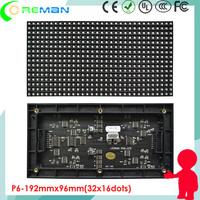 Good Quality high brightness  SMD3528 P6 led module price   rgb led matrix  P6 96mmx192mm 16X32 pixel hub75