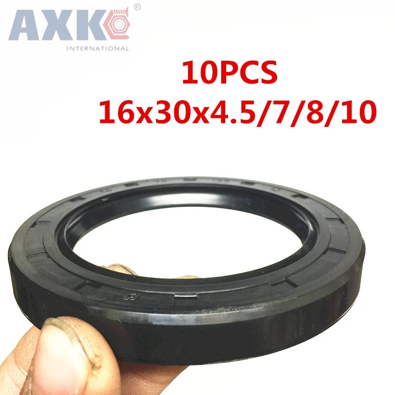 AXK  10pcs  TC 16x30x4.5 16x30x7 16x30x8 16x30x10  16x30 Skeleton Oil Seals  high-quality Seals Radial shaft seals