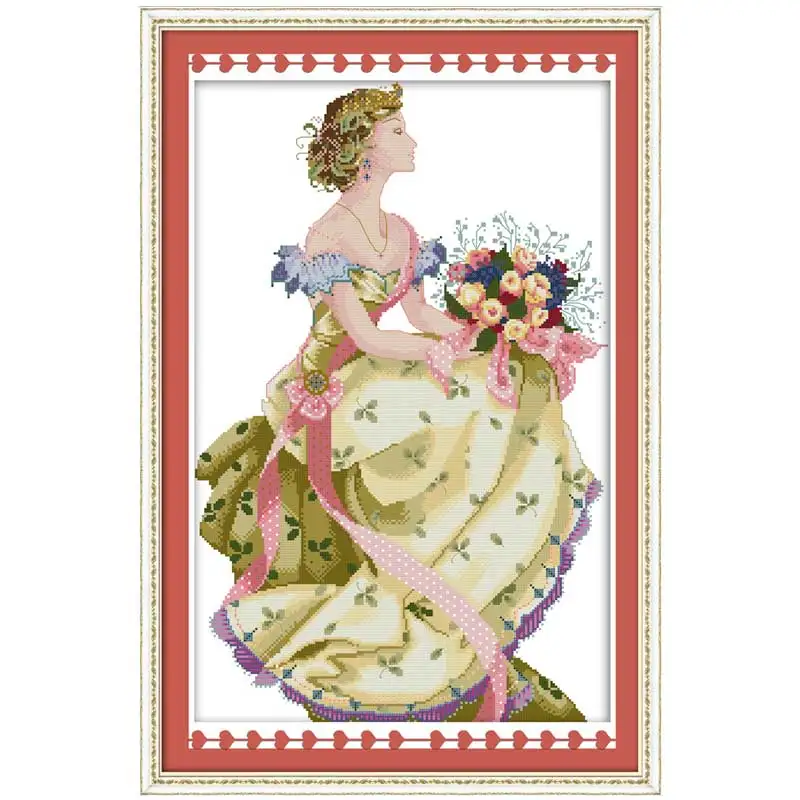 Winter Queen Patterns Counted Cross Stitch Set DIY 11CT 14CT 16CT Stamped DMC Cross-stitch Kit Embroidery Needlework Home Decor