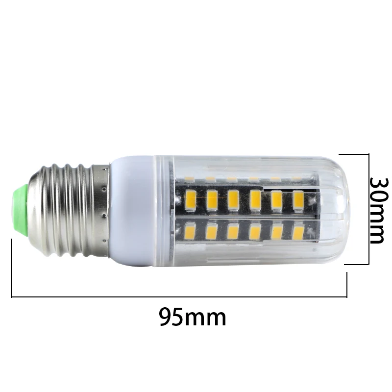Bombillas Led Corn Bulb Ac Dc 12v 24v 36 48 60 Volt Super E27 7W 110v 220v Energy Saving Lamp 360 Degree Home House Candle Light