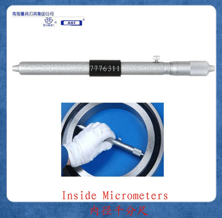 Inside Micrometers(Single Rod)50-63-75  75-100mm.100-125-150-175-200-225-300mm Tubular Inside Micrometers