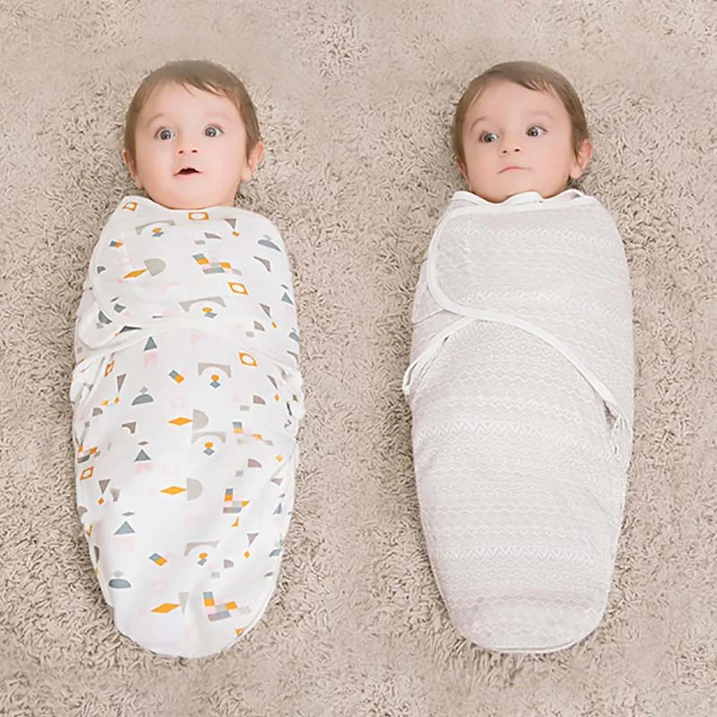 baby sleeping bag newborn envelope cocoon wrap swaddle soft 100% cotton 0-6 months sleep blanket