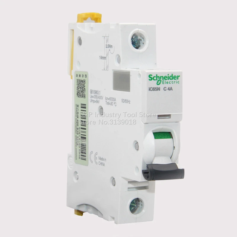 

100% New Original Acti9 Type C Schneider IC65N 1P C4A A9F18104 Vacuum Mini Circuit Breaker MCB Good Quality