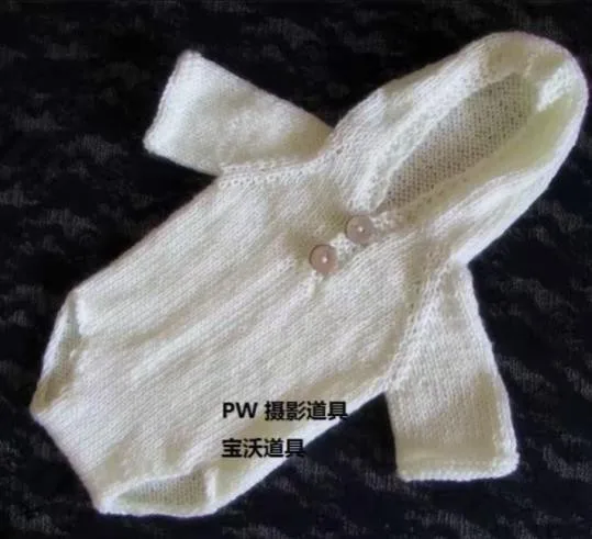 Handmade Baby Overalls Prop Knitting Newborn Hooded Romper Newborn Onesie Handmade Newborn Photography Prop