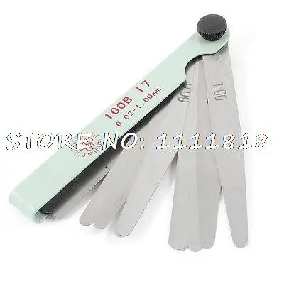 0.02-1.00mm Gap Thickness Measuring Foldable Feeler Gauge 11cm Length