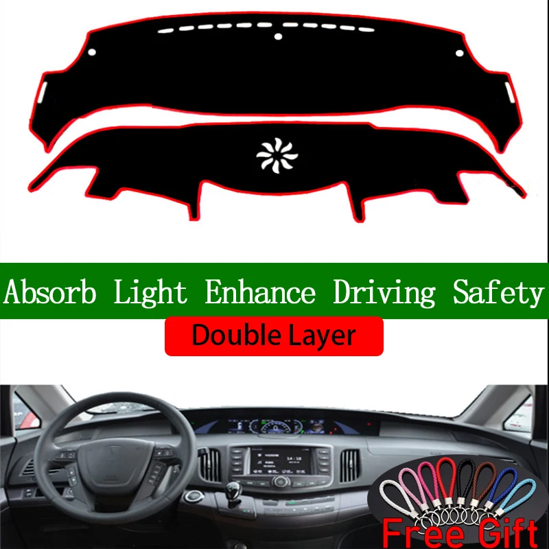 

Двухслойные автомобильные наклейки для BYD e6 2009 2010 2011 2012 2013-2017, крышка приборной панели, автомобильные аксессуары, интерьерные анти-УФ-наклейки для автомобиля