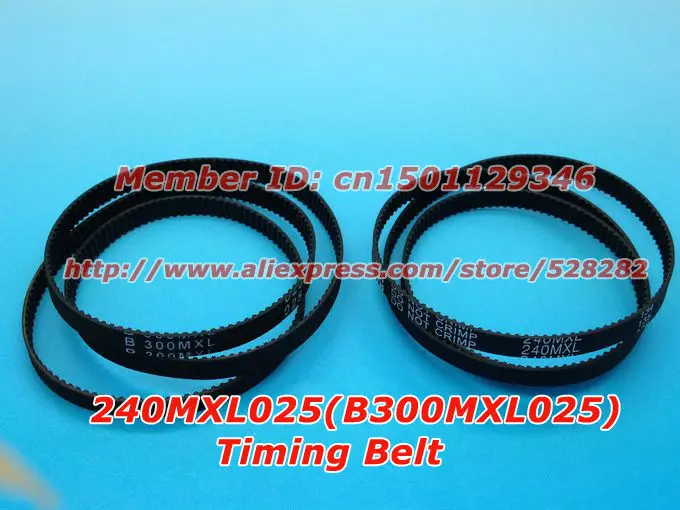 POWGE B300 MXL Timing Belt Teeth 300 W=6.35mm Length 609.6mm MXL Synchronous Belt Fit MXL Pulley For DIY Ultimaker Clone B300MXL