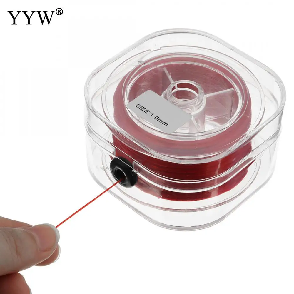 100m DIY Crystal Beading Stretch Cord Stretchy Japan Elastic String With Box Transparent Clear Round Beading Wire Jewelry Making