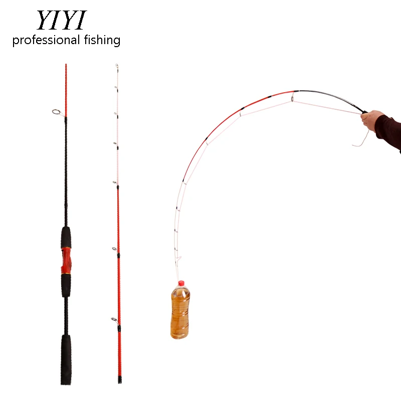 YIYI Cheap 1.8m 2 Segments fishing rod set M Power line wt.6-15lb lure wt.1/8-3/4oz glass Spinning Casting Lure fishing pole