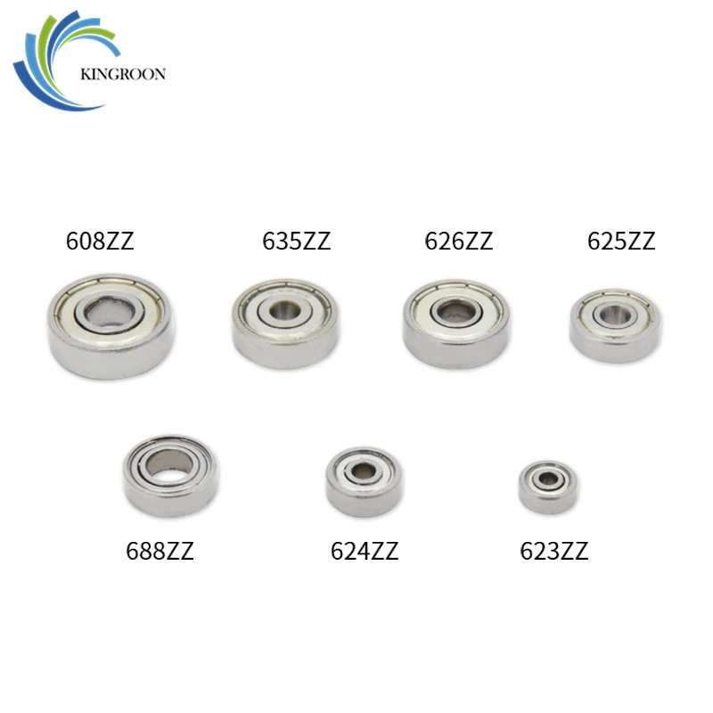 

10PCS ABEC-5 Flange Ball Bearing 608zz 623zz 624zz 625zz 635zz 626zz 688zz 3D Printers Parts Deep Groove Flanged Pulley Wheel