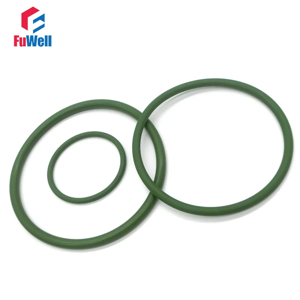 

20pcs Green FKM O-ring Seals Gasket 1.5mm Thickness 32/33/35/36/38/40/42/45/46/50mm OD FKM O Rings Sealings Assortment