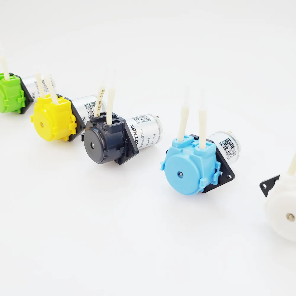 مضخة الجرعات التمعجية ، 24 فولت تيار مستمر ، رأس الجرعات الملون لحوض السمك ، مياه المختبر التحليلي مع أنبوب pharmorbpt 2*4 وموصلات