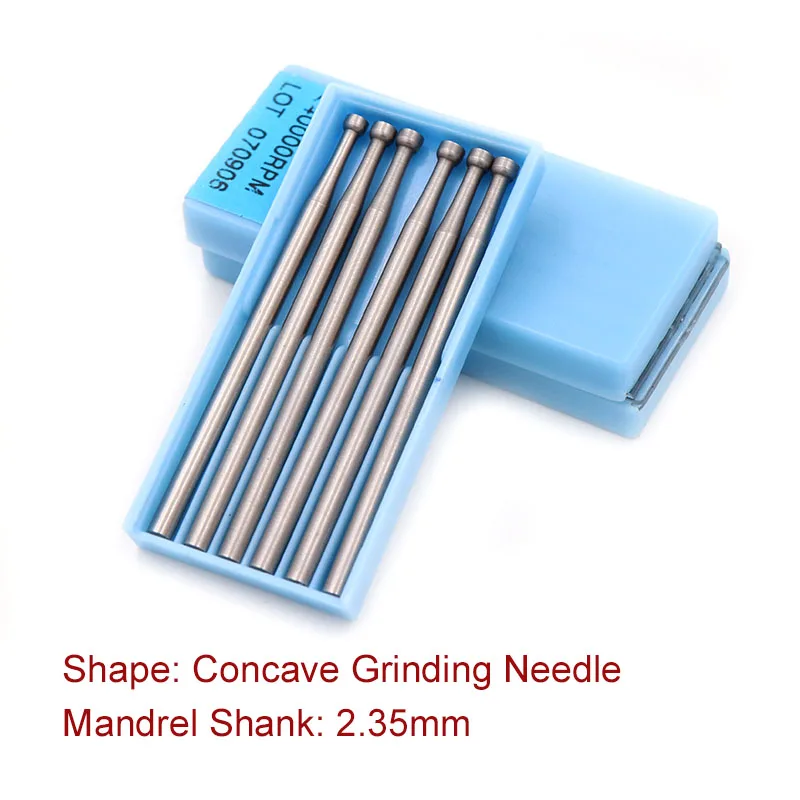 Xiz faca de gravação 1/6 peças 1.0 ~ 2.3mm, faca de precisão de carboneto de tungstênio, rebarbas, fresa, ferramentas rotativas, cabeça de moagem embutida 2.35mm