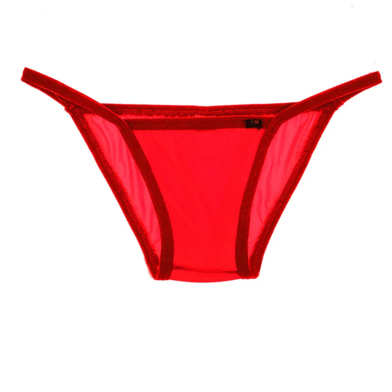 2019 hot Mens Bikini Underwear Sexy briefs Gay Men Transparent new low waist breathable nylon men\'s sexy briefs men\'s underwear