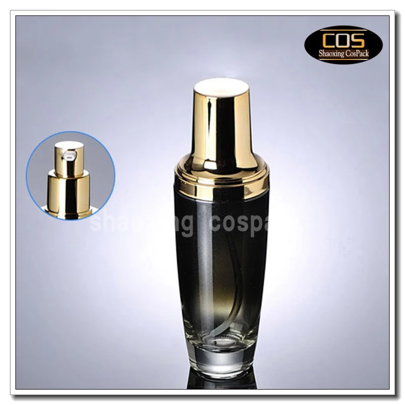 

50pcs wholesale 100ml black glass cosmetic packaging, empty black glass packaging for cosmetics, 100ml black glass pump bottle