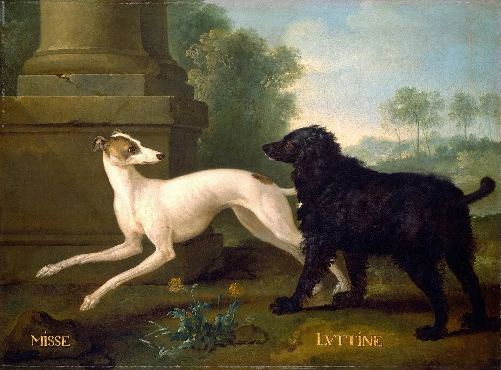 Oil Painting Reproduction,handmade oil painting,Dead Roe,Misse and Luttine by Jean-Baptiste Oudry,Animal,Museum quaity