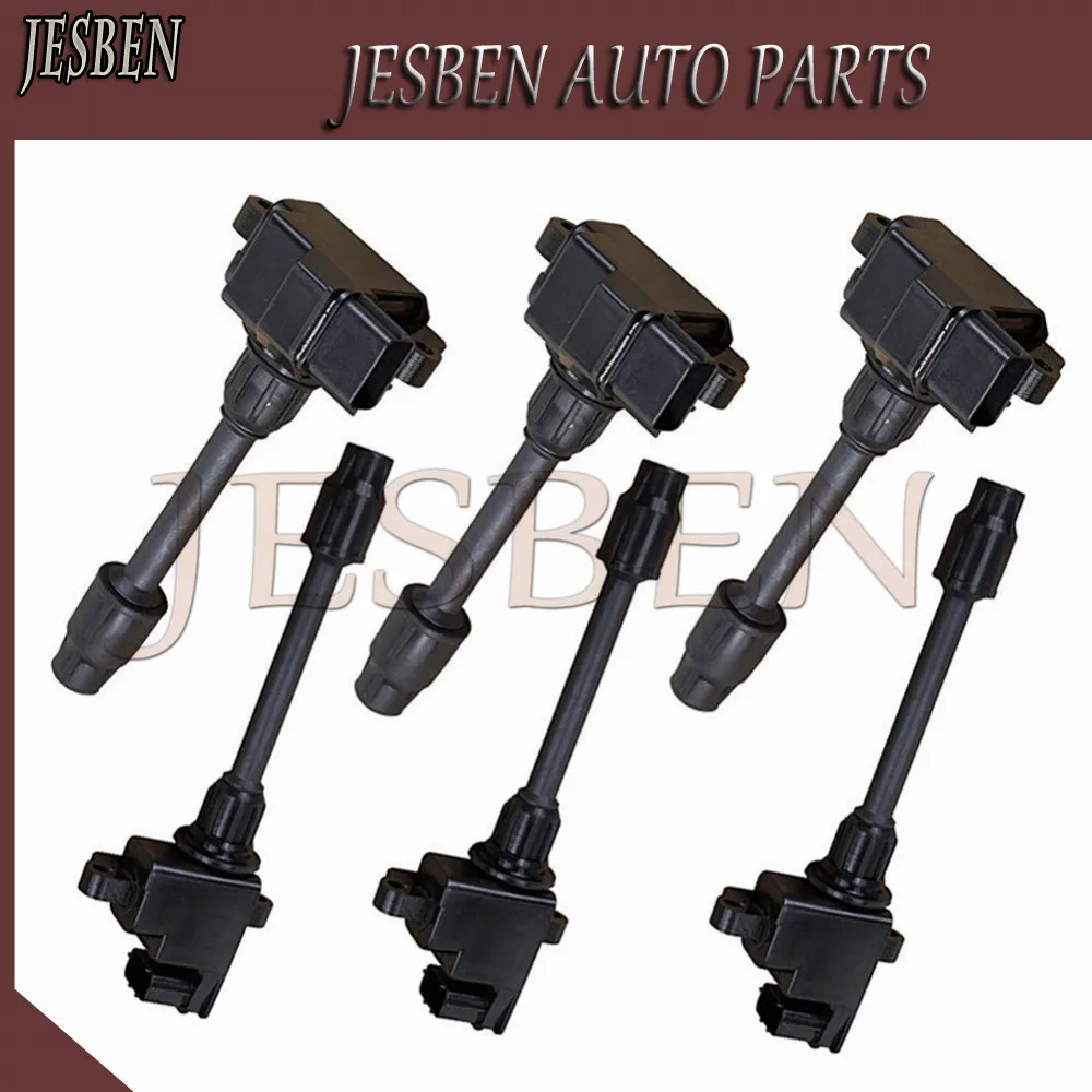 

JESBEN 6X Front & Rear Ignition Coil F For Nissan Maxima QX Infiniti I30 VQ20DE VQ30DE NO# 22448-31U01 22448-31U06 22448-31U11