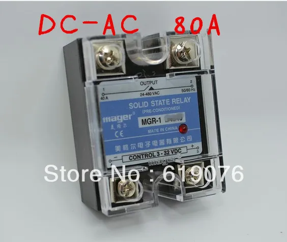 Mager  SSR 80A  DC-AC Solid state relay  Quality Goods  MGR-1 D4880