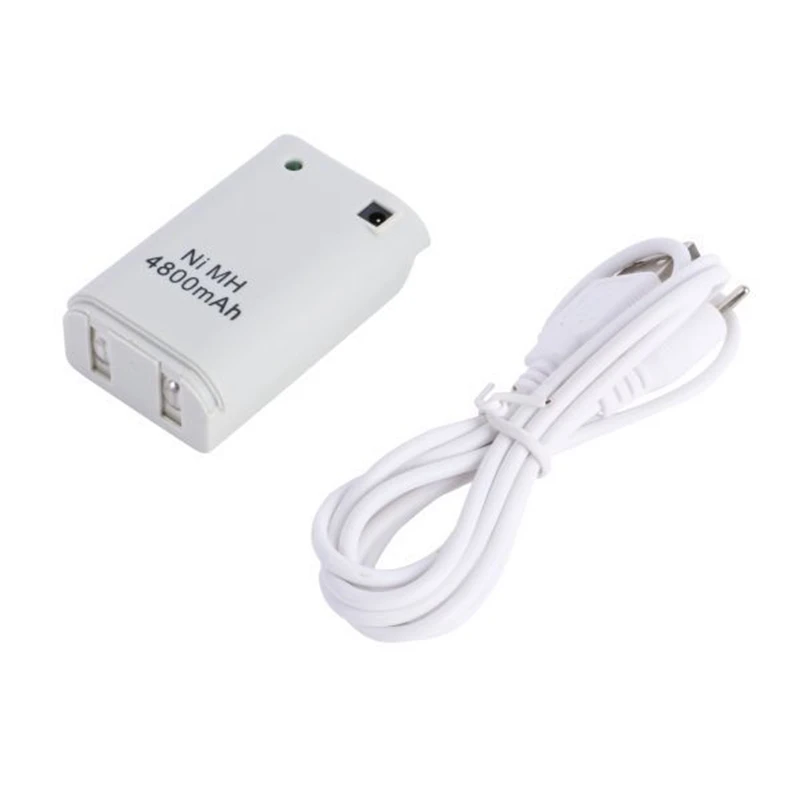 GTF 4800mAh بطارية لأجهزة إكس بوكس 360 الأبيض/الأسود متولى حسن البطارية حزمة + USB شاحن كابل لأجهزة إكس بوكس 360 اللاسلكية تحكم لعبة بطارية