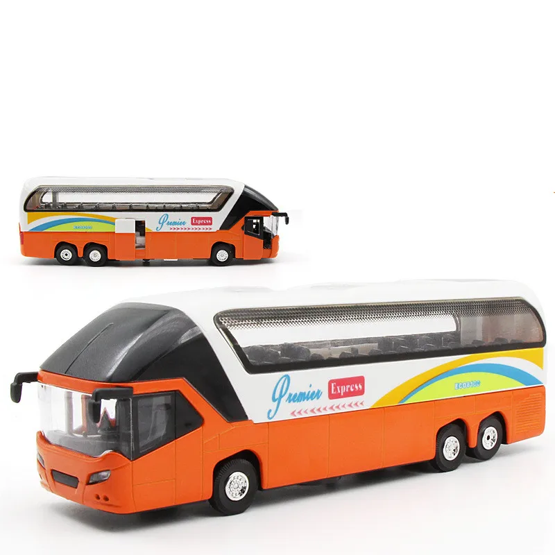 High quality 1:50 bus alloy model,children\'s gifts and collections,die-casting sound and light pull back model,free shipping