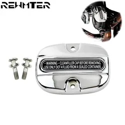 Chrome Motorcycle Rear Brake Master Cylinder Cover For Harley Touring 2008-2018 FLHR Road King 08-18 FLHX FLHTCU Ultra Limited