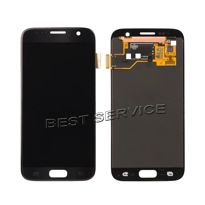 Super Amoled For Samsung for GALAXY S7 G930F SM-G930F G9300 G930 LCD Display Touch Screen Digitizer assembly frame or no frame