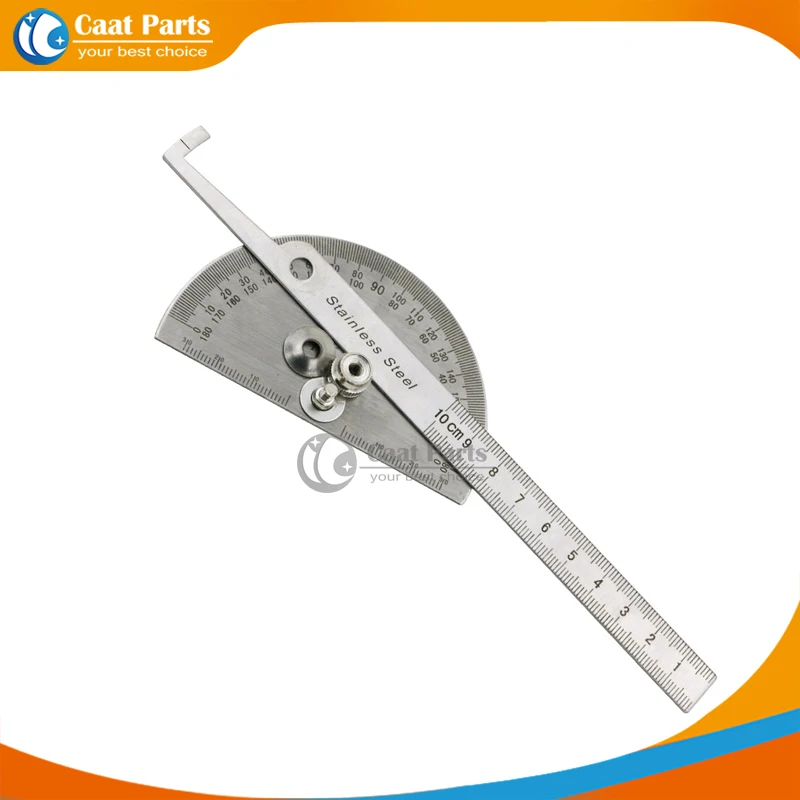 10cm 180Degree, multifunction stainless steel roundhead angle ruler mathematics measuring tool,woodworking angle square.