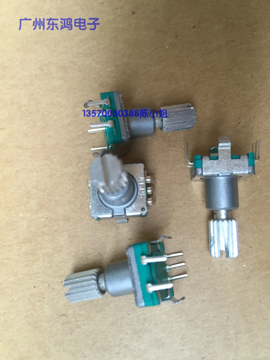 

4pcs for ALPS EC11 encoder with switch 30, positioning number 15, pulse spot, saw tooth shaft length 17MM