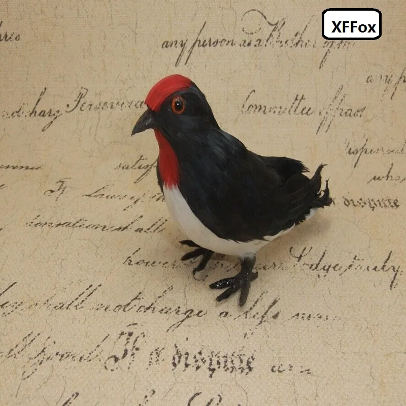 cute simulation swallow bird model foam&feather lifelike black bird gift about 15x6x9cm xf0568