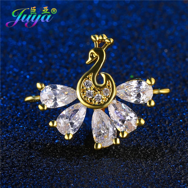 DIY Metal Peacock Metal Connector Charms Accessories Women Earrings Bracelets Necklace DIY Making Findings Accessories Supplies