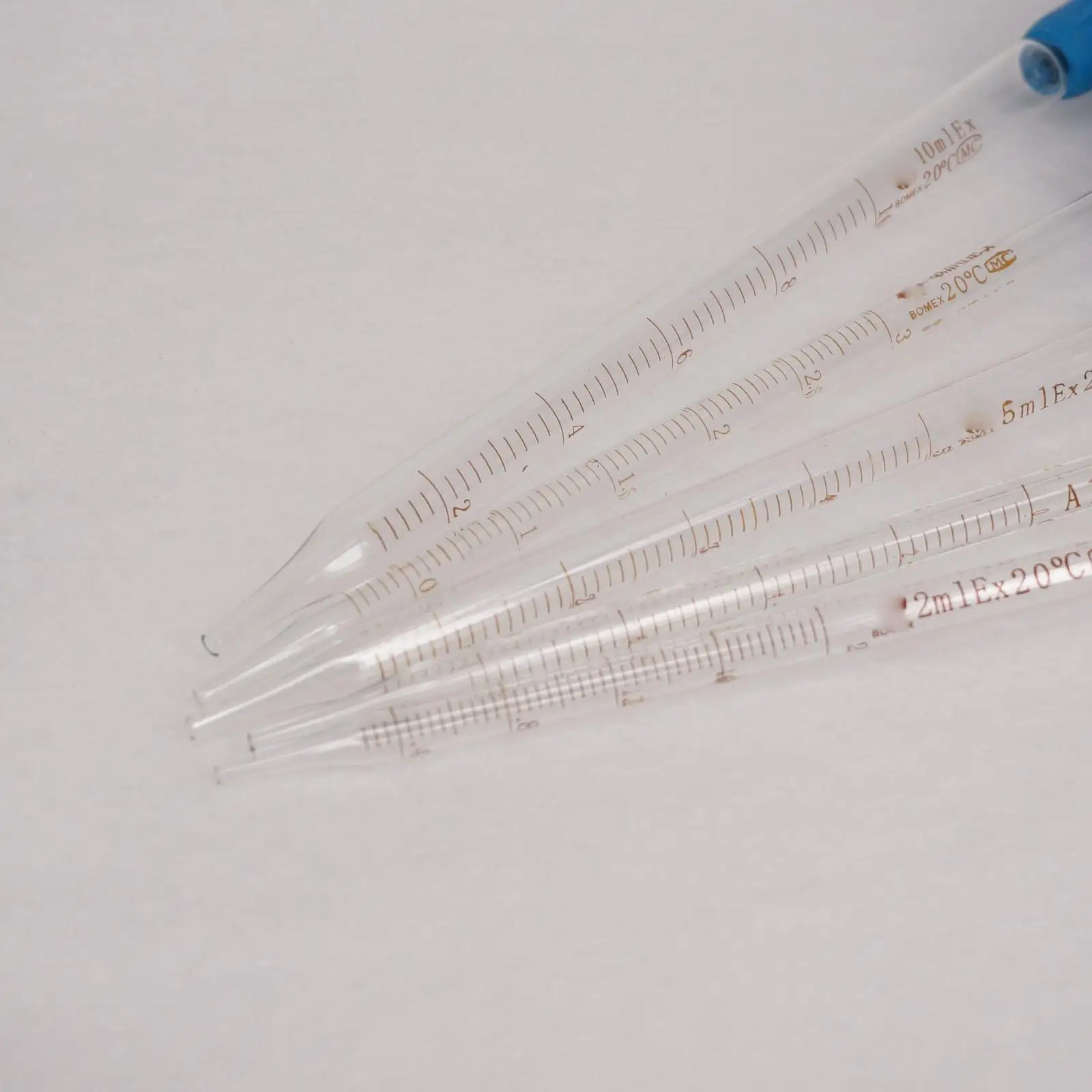 1ml 2ml 3ml 5ml 10ml Glass Graduated Pipette with Rubber Bulb Lab Chemistry Dropper Dispensing